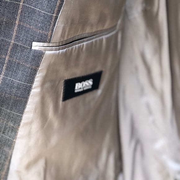 NW Hugo Boss 🇺🇸 Made Plaid Sport Coat, Sz 46L - Picture 8 of 13